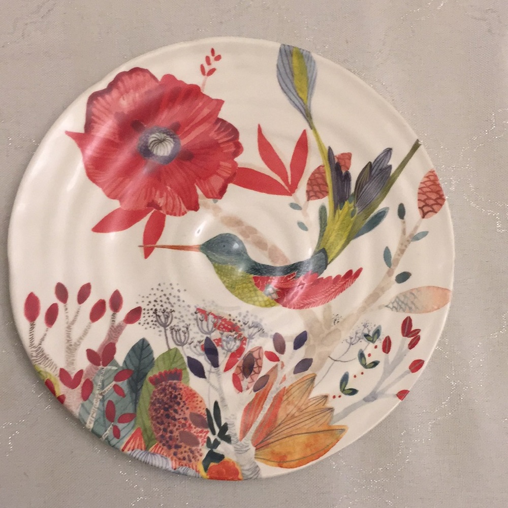 Anthropologie hummingbird plate by Michelle Morin